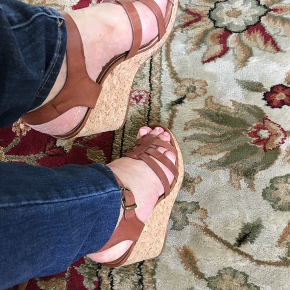 Lucky brand woman’s wedges brown ❤️ - Picture 5 of 8